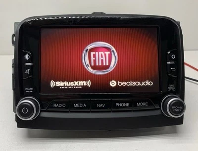 2014-2017 Fiat 500 Radio Receiver AM FM Navigation Display 735655006 OEM W/ CODE - Image 1 of 4