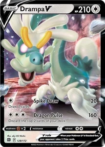 Pokemon Brilliant Stars Drampa V 128/172 Ultra Rare Holo Card - Picture 1 of 1