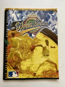 1996 New York Yankees Atlanta Braves Baseball Souvenir Program World Series MLB - Picture 1 of 2