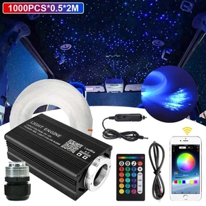 Car Roof Headliner Star Light kit Home Ceiling Lights 2m*1000pcs Fiber Optics - Picture 1 of 12