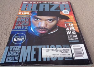 RARE BLAZE MAGAZINE FALL 1998 PREMIERE ISSUE METHOD MAN E40 EMINEM ONYX LIL KIM - Imagen 1 de 7