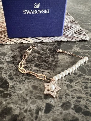 Swarovski Armband Rotgold Stern Perlen Schmuck Damen Neu OVP Schmuck Geschenk - Bild 1 von 4