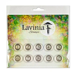 Lavinia Cling Stamp - Numbers 0-9 - Typewriter Keys, Bingo Numbers- LAV797 - NEW - Picture 1 of 2