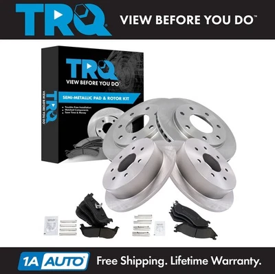 Kit de pastillas de freno y rotor TRQ para Ford F-150 1998-1999 F-250 2000-2003 Foto 1 de 4