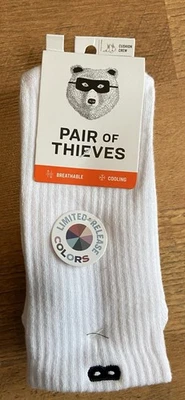 Pairs of Thieves Men’s Socks 3 Pack Breathable Cotton Blend Cushion Crew 6-12 - Image 1 of 2
