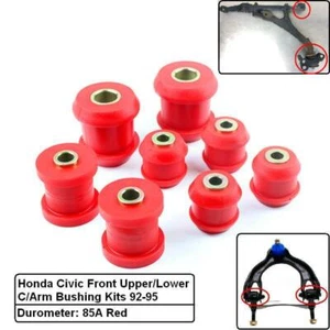 Polyurethane Front Upper/Lower Control Arm Bushing Kits For Honda Civic EG 92-95 - Picture 1 of 2