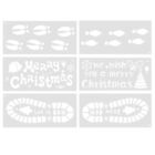 6 Sheets Drawing Stencils Templates Journal Christmas Cutout Jesus