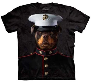 Marine Sarge The Mountain Rottweiler Military Dog Funny Animal T-Shirt S-L - Picture 1 of 4