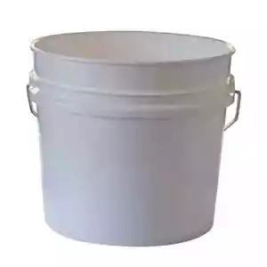 10 Pack 3.5 Gallon Plastic Pails Heavy Duty White Paint Buckets Metal Handle New - Picture 1 of 4