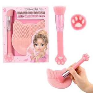 TOPModel Make-Up Pinsel & Reinigungsmatte Set BEAUTY and ME - Bild 1 von 3