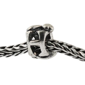 Authentic Trollbeads Sterling Silver 11144H Letter Bead H, Silver :1 - Picture 1 of 3