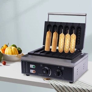 Kommerzielles 2-Form Elektrisches Waffeleisen Hot Dog Muffin Maschine Corn Dog Maker - Bild 1 von 12