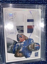 2014 National Treasures Football Obj Rookie /25 Quad Materials Odell Beckham Jr