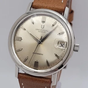 UNIVERSAL GENEVE 204604-7 automatic micro rotor cal. 218-27 vintage watch 1960s - Picture 1 of 20