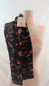 Lularoe Cassie Pencil Skirt Womens Sz XS Black Orange Feather Pattern NWT - Picture 1 of 1