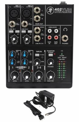 Mackie 402VLZ4 4-channel Soundboard Mixing Console Mixer For Church/School - Image 1 of 4