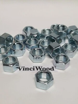 QUALWARE 1/2-20 HEX Finish Nuts (25) FINE Thread, Grade 5 ZINC, Free Shipping.