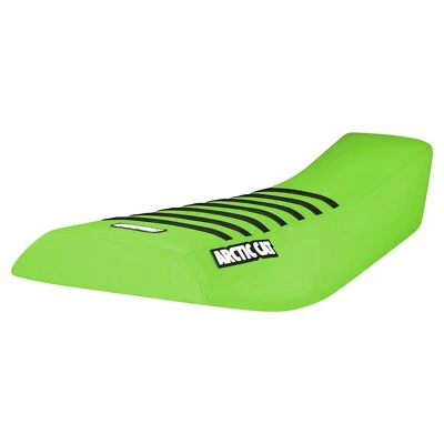 2002-2004 Arctic Cat 375 400 500 ATV Seat Cover  all GREEN w/BLACK rib LOGO #451 - Image 1 of 4