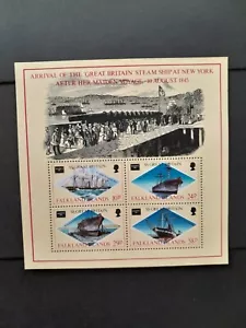 FALKLANDS ISLANDS 🇫🇰 -(SOUTH POLE) SHIP STAMPS BLOCK - Picture 1 of 1