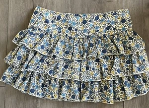 Limited Too Skirt Tiered Ruffles Built In Shorts Girls Size 18 Dainty Flowers - Picture 1 of 6