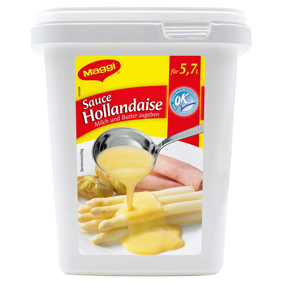 FERTIGSAUCEN Maggi Sauce Hollandaise Salsa al Burro Confezione Grande per Gastro 600g