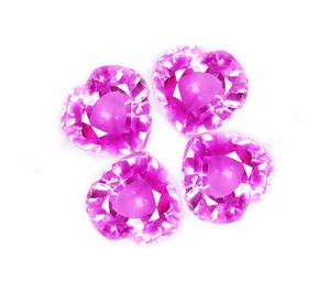 Zafiro rosa natural 8-10 quilates piedras preciosas sueltas certificadas lote de 4 piezas gemas de zafiro - Imagen 1 de 10