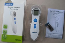 SEJOY DET-306 Digital Infrared Forehead Thermometer - Memory - Children & Adults