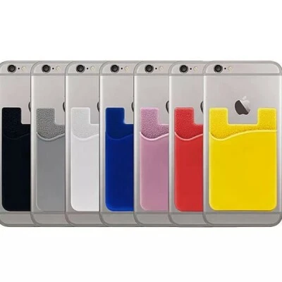 Cell Phone Credit Card Holder Wallet Sticker 7 colors available! - Image 1 of 4