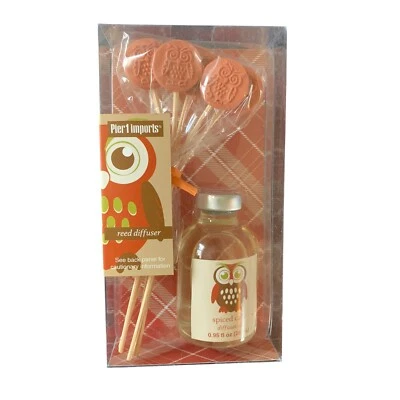 Pier 1 Imports Spiced Cake Reed Diffuser Owl Mini .95 fl oz New - Image 1 of 4