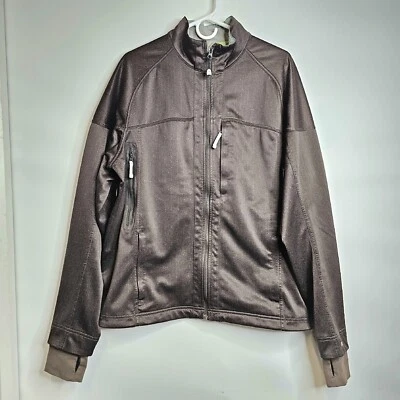 Lululemon Men's Brown Fleece Lined Soft Shell Performance / Bomber Jacket  - Image 1 of 4