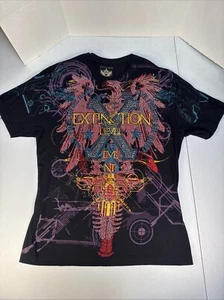 Xzavier Endangered Bird AOP Rhinestones Bling Graphic T-shirt XXL Men’s Y2K - Picture 1 of 16