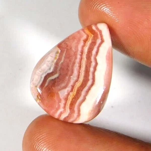 Piedra preciosa suelta natural única cabujón de pera de rodocrosita 24x18x05 mm 22,65 quilates - Imagen 1 de 3