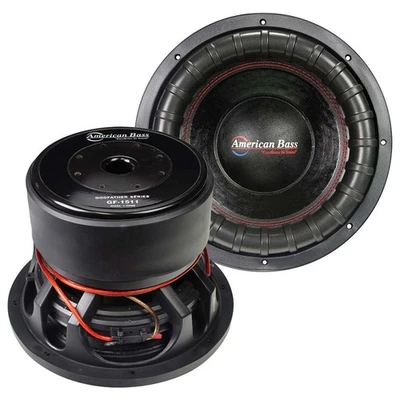 (2) AMERICAN BASS GODFATHER 15” SPL COMPETITION SUBWOOFERS DUAL 2-OHM (1 PAIR) - Image 1 of 4