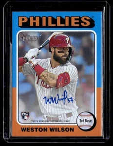 2024 Topps Heritage High Number Real Ones Auto Weston Wilson Rookie Auto - Imagen 1 de 2