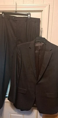 Ralph Lauren Blue Label 2 Piece Check Suit Wool Black Brown 42L 36x31 Nice - Image 1 of 4