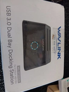 Wavlink WL-ST334UA USB 3.0 Dual Bay Docking System Plug & Play Open Box Freeship - Picture 1 of 1
