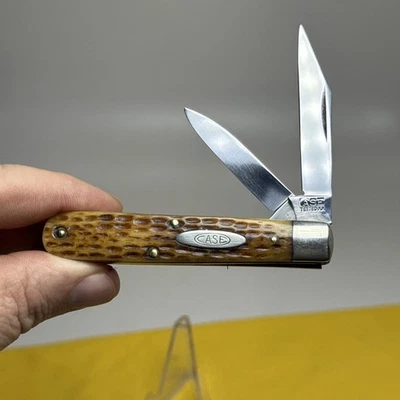 Cuchillo Vintage Estuche Probado 1920-1940 Barehead Jackknife con Mango Greenbone Foto 1 de 4