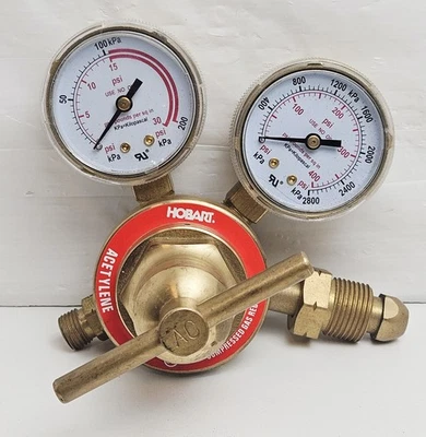 Regulador de oxígeno de una sola etapa Hobart servicio mediano CGA 540 entrada trasera medidores de 2 pulgadas Foto 1 de 4