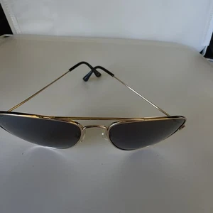 Gafas de sol vintage Ray-Ban-Ken Donach estilo grande dorado aviador casi nuevas - Imagen 1 de 6