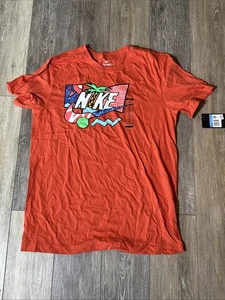 Neu mit Etikett Nike Herren Medium Tee orange T-Shirt Tropical Beach Swoosh Logo - Bild 1 von 6