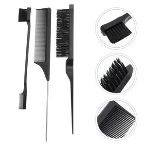 3 Pcs Highlight Comb Professional Salon Highlights Hair Color Brush - Picture 1 of 12