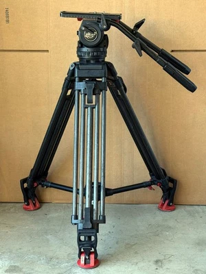 Sachtler Video 18 S1 w/ 5390 ENG 2 HD Carbon Fiber Tripod | Mid Spreader | Legs - Image 1 of 4
