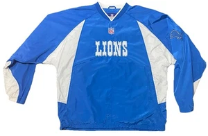 Vintage Authentic Reebok NFL Lions On Field Pullover Windbreaker RARE, Large - Picture 1 of 11
