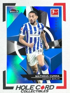 MATHEUS CUNHA 2020-21 Topps Finest Bundesliga #7 Blue Refractor 28/150 - Picture 1 of 2