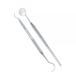 2 Dentalset Mundspiegel, Zahnsteinkratzer Zahnsonde Zahnspiegel Dental Explorer - Bild 1 von 5