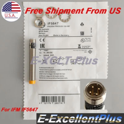 Sensor interruptor inductivo IFM IF5647 IFA2004-FRKG/US-100-IRF 4 mm 4 pines 1 pieza Foto 1 de 4