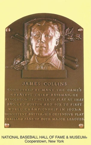 Postcard James "Jimmy" Collins Boston Red Sox HOF Hall of Fame Cooperstown MINT Cover