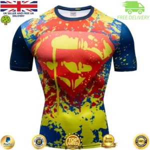 Top de compresión para hombre entrenamiento cross fit MMA ciclismo correr alta calidad cosplay - Imagen 1 de 79