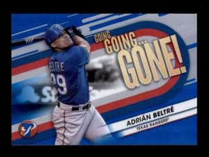 ADRIAN BELTRE 2023 TOPPS PRISTINE #GGG-20 GOING GOING GONE! BLUE #08/75 BD6459