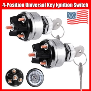 2Pack Universal Ignition Starter Key Switch Set For Car Tractor Trailer Truck RV - Bild 1 von 14